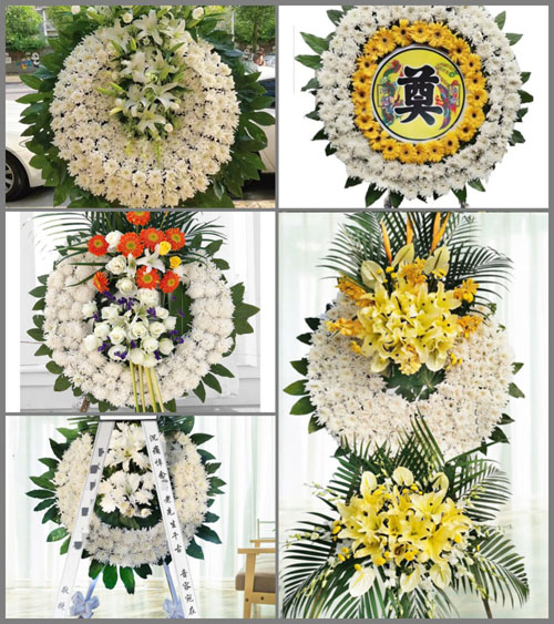 湖北黄冈市黄梅县新开镇柴子湖村花圈速递